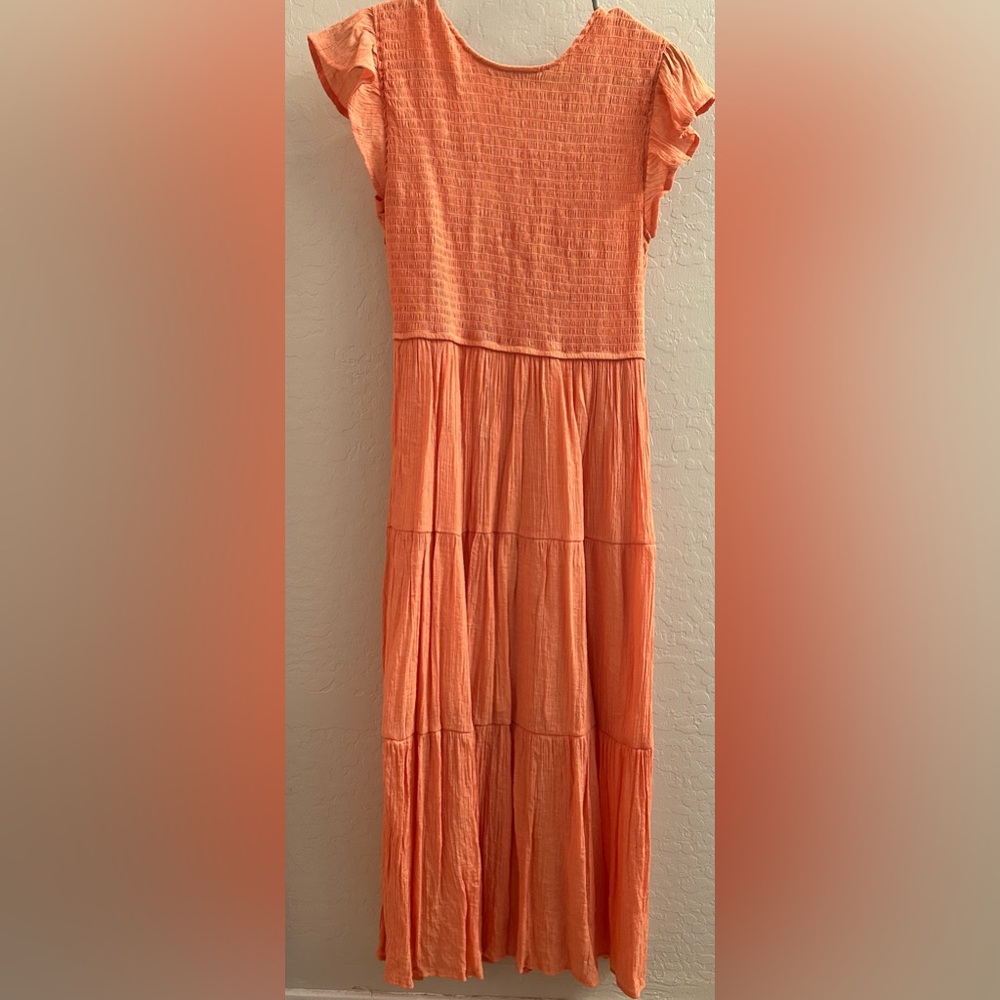 Sweet Wanderer Peach Maxi Dress